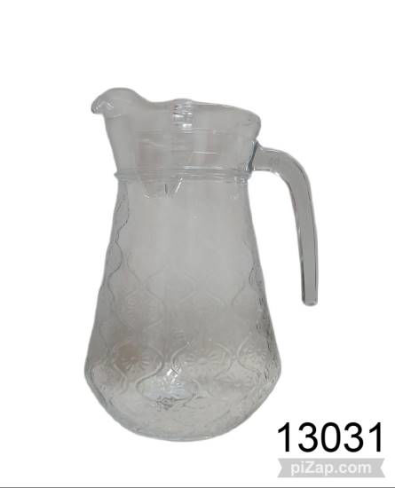 Imagen de JARRA DE VIDRIO LABRADO CON TAPA 1200CC 4.26